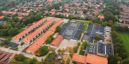 Beder Skole - Luftfoto