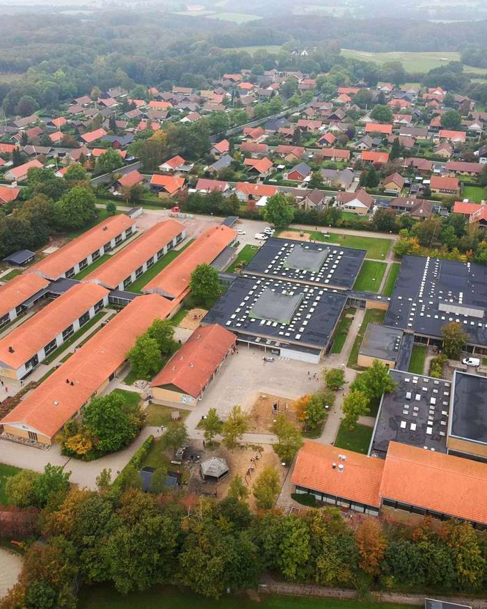 Beder Skole - Luftfoto